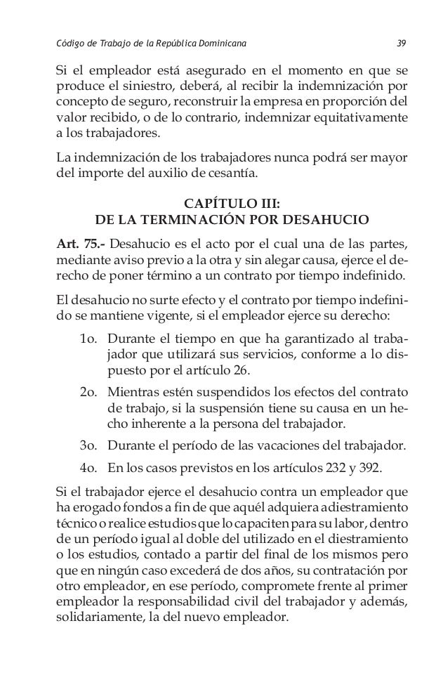 Codigo trabajo